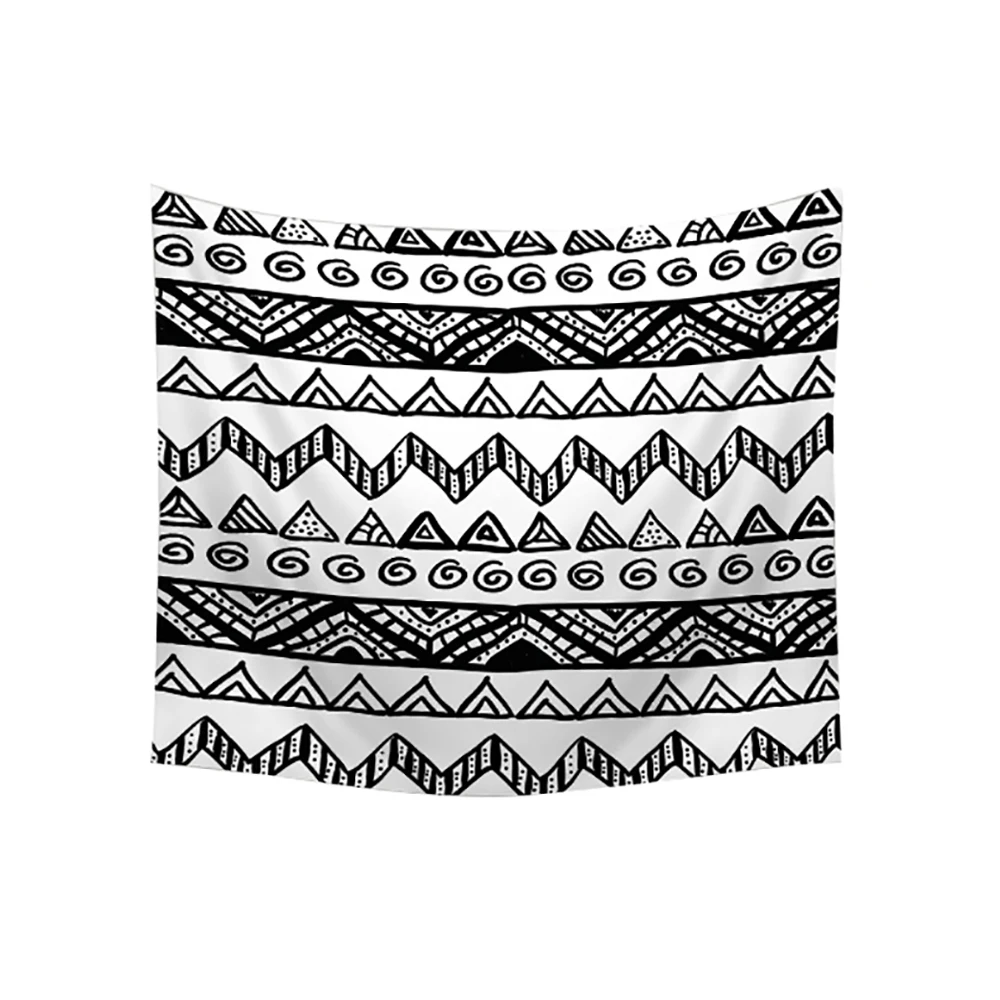 Гобелен с геометрическим принтом художественное Настенное подвесное одеяло