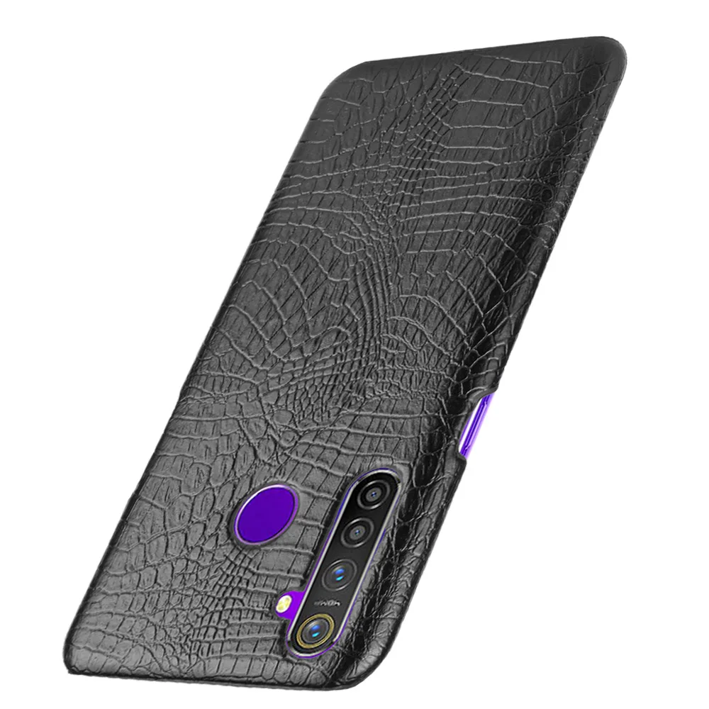 Realme 5 Pro Чехол класса люкс из искусственной кожи чехол для телефона модный Ультра