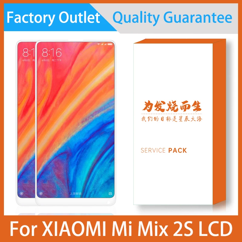 

Оригинальный сменный ЖК-дисплей 5,99 ''для Xiaomi Mi Mix 2 S Mix2S, сенсорный экран с дигитайзером в сборе для Mix2 S, запасные части