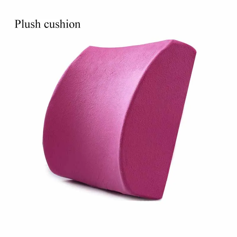plush hot pink Подушка для автомобильного сиденья ортопедическая Ортопедическая подушка с эффектом памяти массажное кресло подушка для спины офисная Массажная подушка - Цвет: plush hot pink
