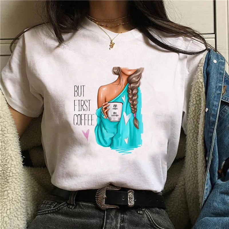 

2021 New T Shirts Women Fashion Graphic Print Harajuku Vogue Feamle T shirts Casual Short Sleeves Tops Tees Women Clothing