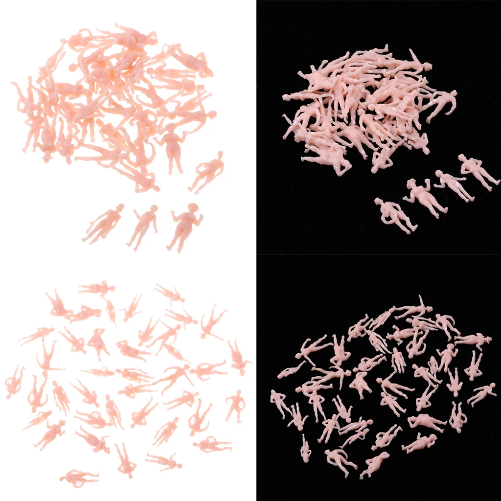 2 комплекта масштаб 1/87 мини пластиковые люди модель поезда для пляжа | Игрушки и