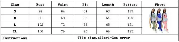 

2021 summer new leisure cartoon print sport two piece loose o-neck short sleeve T-shirt and pants women's suit