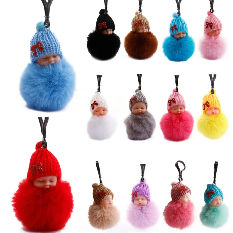 Пушистый брелок в виде спящего эльфа Детские Плюшевые игрушки куклы брелки