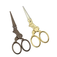 households stainless steel fabric cutter embroiderys scissors professional tailor scissors chinese zodiac rat vintage scissors
