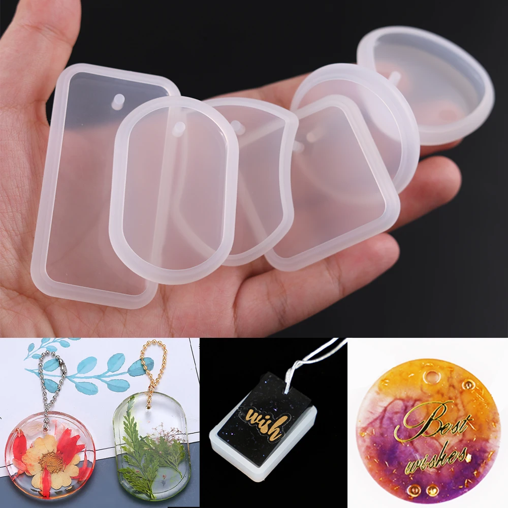 Хрустальная подвеска-брелок силиконовая форма круглая прямоугольная подвеска