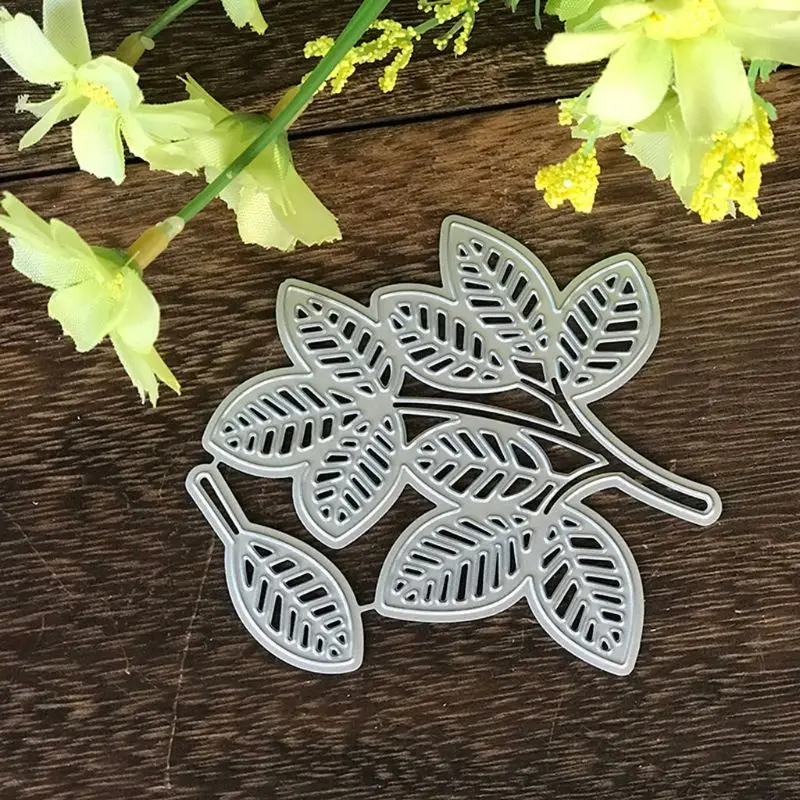 

1 Set Carbon Steel Leaves Cutting Die Embossing Stencil Templates Mold Paper DIY Art Craft Scrapbook Book Card Decor