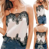 womens sleeveless sexy lace v neck vest tops ladies summer beach blouse shirt