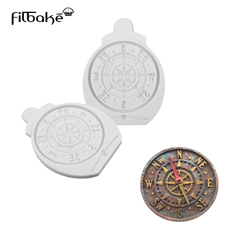 Ретро компас силиконовый штамповый торт декоративные формы для сладких изделий
