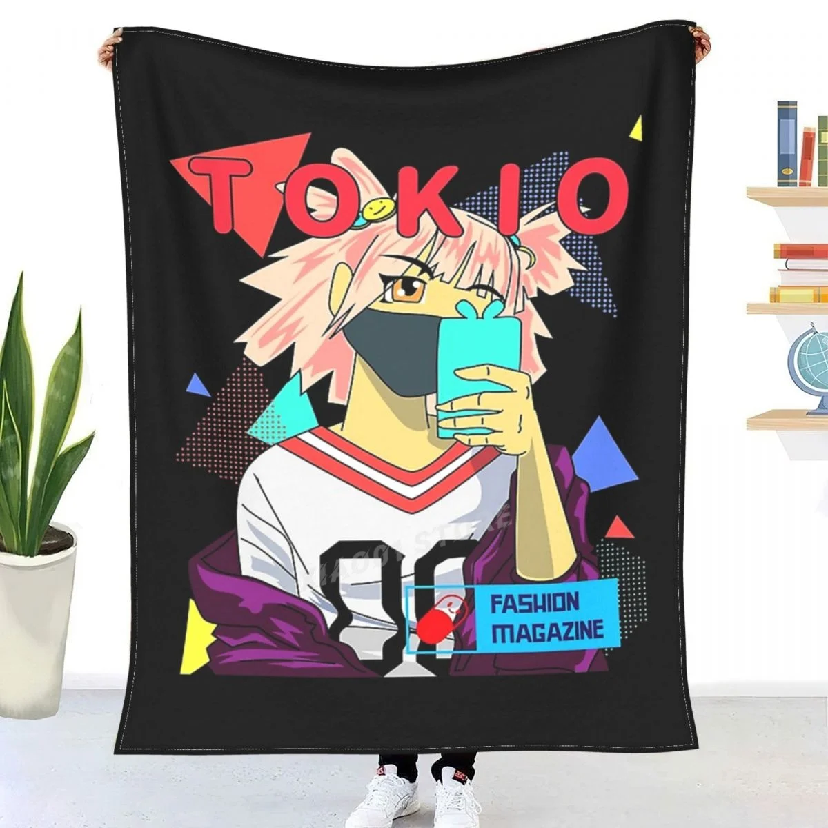 

TOKIO FASHION MAGAZINE Throw Blanket Sherpa Blanket Bedding soft Blankets