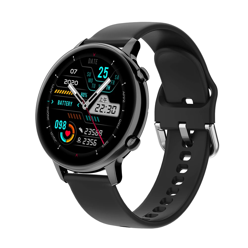 

Heart Rate Monitoring Sport Wristwatch Gift 1.28 inch Touch Music Player Heart Rate Sleep Monitor Smart Watch Bracelet