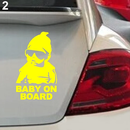 Baby on Board Car Safty Sticker Decal Waterproof Night Reflective Wall Stickers | Автомобили и мотоциклы