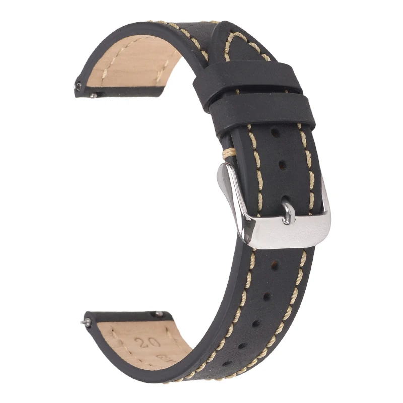 Ремешок из натуральной кожи для наручных часов 20 мм 22 | Наручные часы