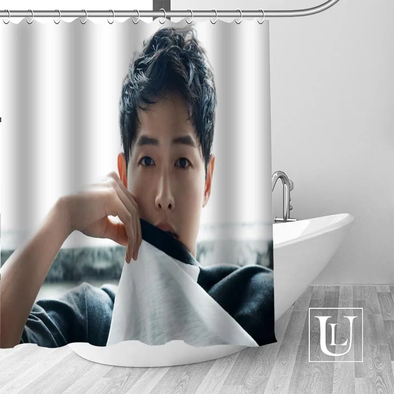 

Custom Song Joong Ki Shower Curtain MORE SIZE Waterproof Fabric Shower Curtain for Bathroom Decor Dropshipping
