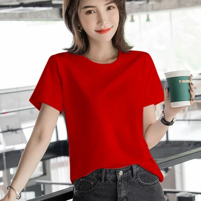 

T Shirt Women Clothes 2020 Fashion Tee Top gray Fashion Cotton Ladies Tee Shirt