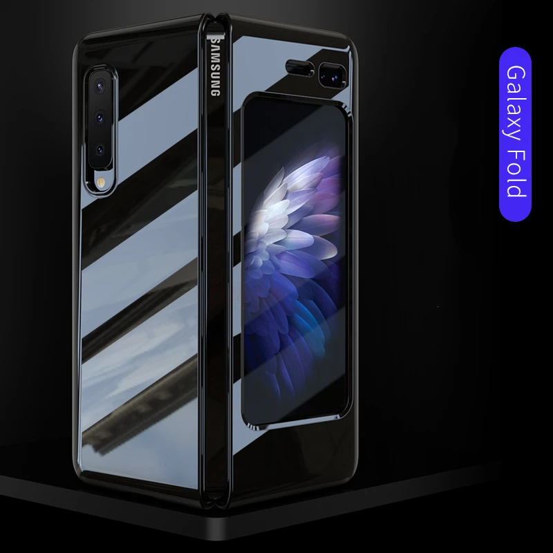 for samsung galaxy z fold 3 2 case luxury uv porcelain hard pc phone case for samsung galaxy z fold3 2 5g shockproof funda free global shipping