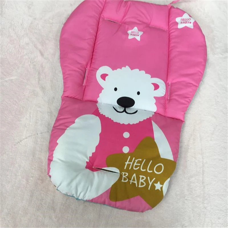 Чехол на подушку сиденья для коляски Bear двойной дизайн мягкий коврик матрас