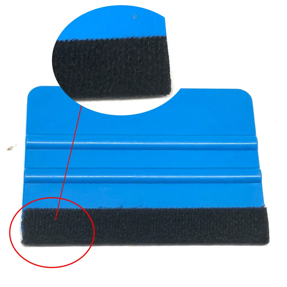 1pc Vinyl Carbon Fiber Window Ice Remover Cleaning Wash Car Scraper 10x7cm | Мытье и уход за машиной