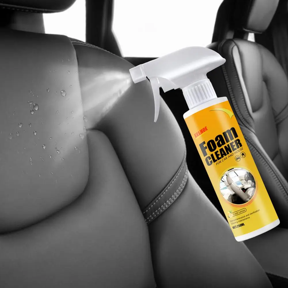 

250ml Auto Leather Seat Cleaner Foam Foam Cleaner Supplies Car Interior Strong Decontamination Ceiling Cleaning Detergent