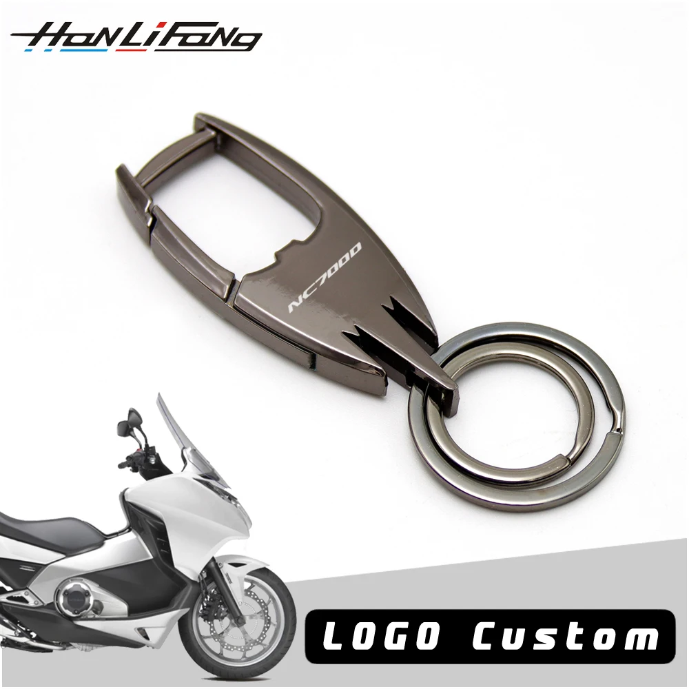

For Honda NC700 NC700D Motorcycle Keychain Custom Keyring Tag Personal Accessories KeyDecorative Hooks Metal Key Ring