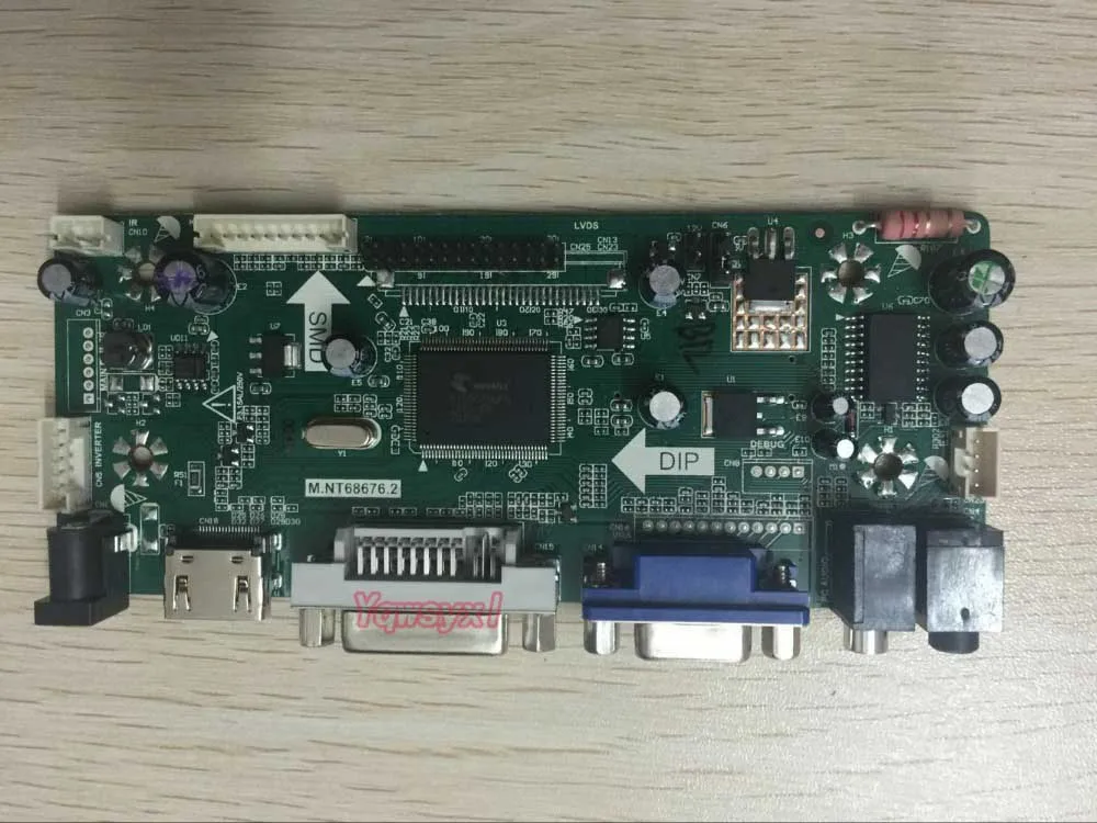 Комплект Yqwsyxl для LM230WF3-SLK1 LM230WF3 (SL)(K1) HDMI + DVI VGA LCD плата контроллера светодиодного