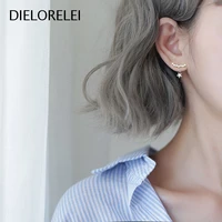 dielorelei 925 sterling silver accessories gift prevent allergy minimalist light luxury temperament for women stud earrings