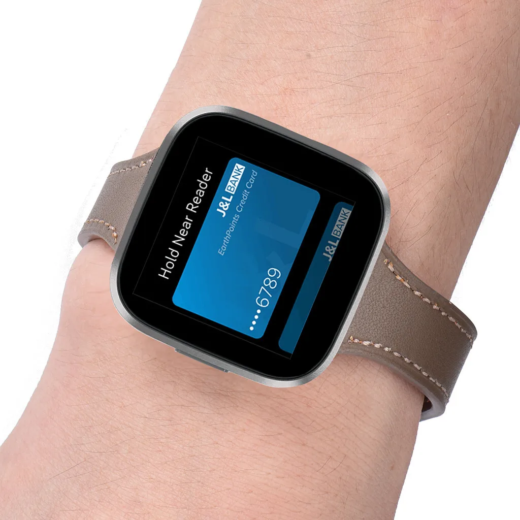 Замена браслета роскошный кожаный ремешок для Fitbit Versa 2 Смарт часы ремешок сменный браслет наручных часов ремешок для умных часов Ремешок