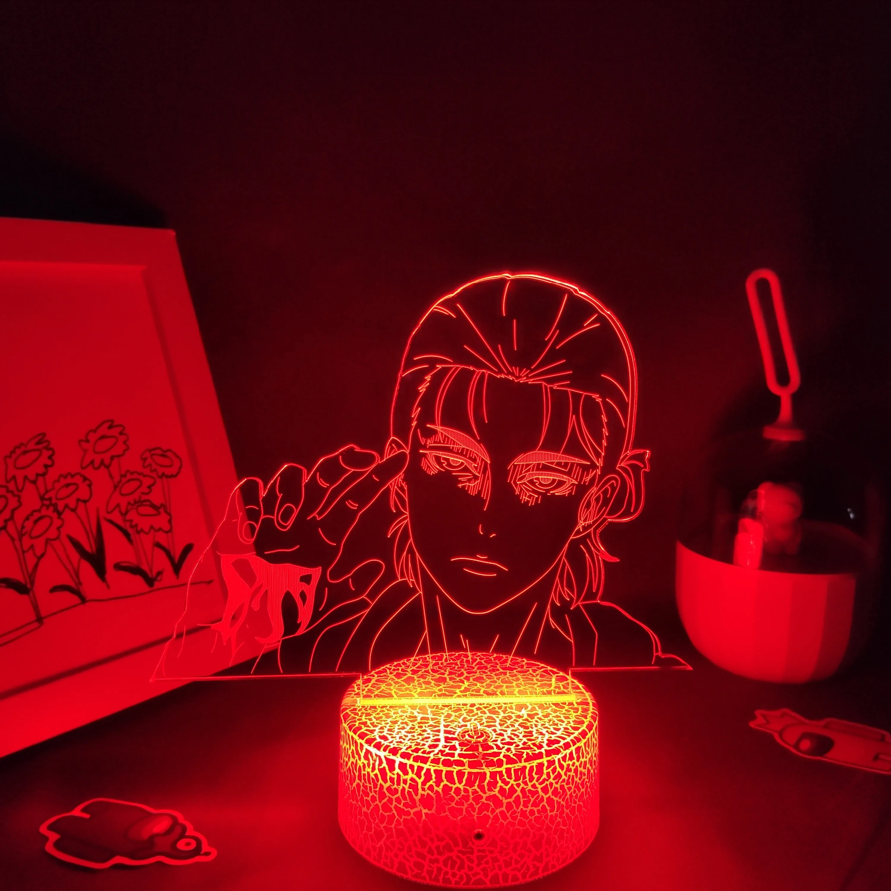 Фигурка аниме атака на Титанов 4 светодиодная Ночная лампа Эрена Егера