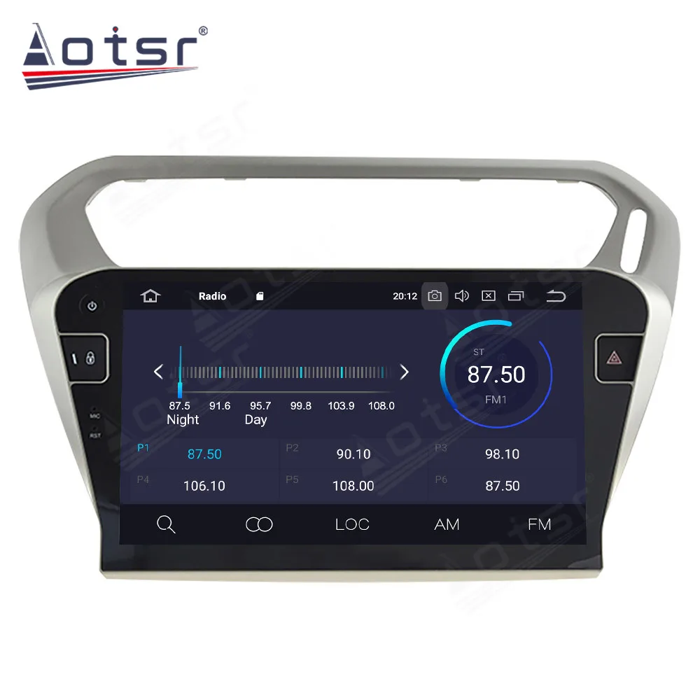 Android 10 PX5/PX6 Автомобильный плеер GPS-навигация для Peugeot 301 2013-2016 автомобильное радио