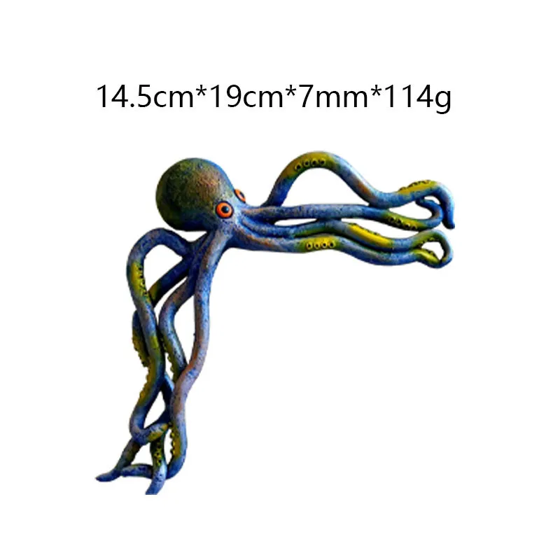 Золотой слон осьминог из смолы, декорация в стиле модного подвесного украшения для дома, простые современные ремесла, новогодний подарок.