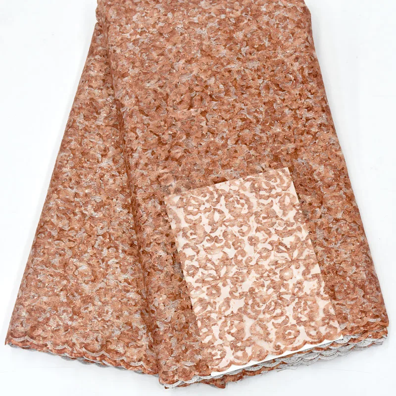 

French lace Fabric with sequins 2020 New fashion African Net Lace High Quality Korea tulle lace for party dres