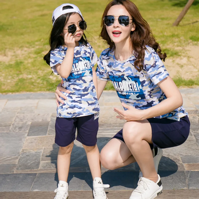 Костюм Камуфляжный для семейных и детских пар | Мать ребенок