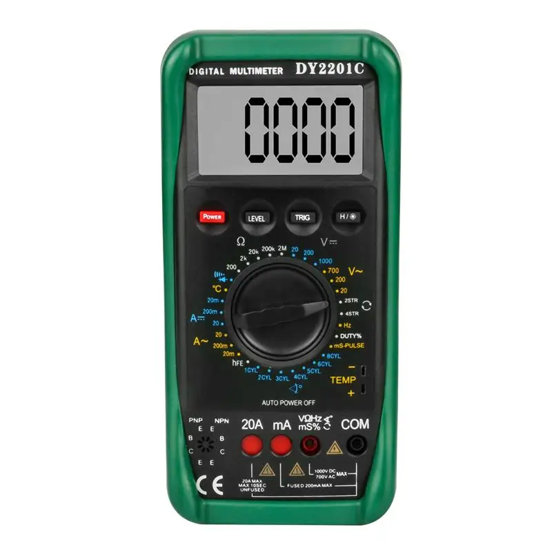 TULANAUTO Цифровой мультиметр двигатель об/мин сопротивление напряжения
