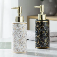 marbled soap dispenser press sub bottle luxury home hotel bathroom hand sanitizer shampoo body decorative wash bottlepump bottle