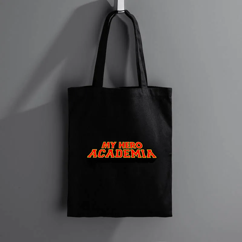 

My Hero Academia Shopping Bags Boutique Mom Bag Designer Handbags Women's Shopper Burlap Canvas Woman Customizable tote bag