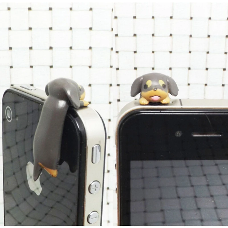 

Cute 3.5mm Earphone Anti Dust Plug Dachshund Puppy Dog Ear Jack Plug Cap For IPhone 4S 5C 5S For Samsung S3 S4 S5 Note 2 3