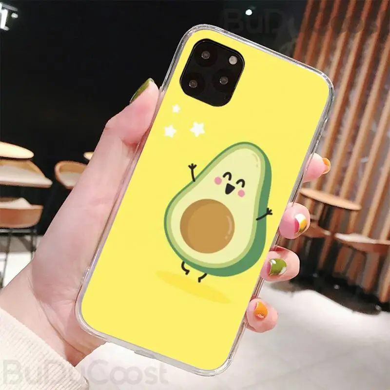 cute avocado phone case for iphone 8 7 6 6s plus x 5s se 2020 xr 11 pro xs max 12 12mini free global shipping