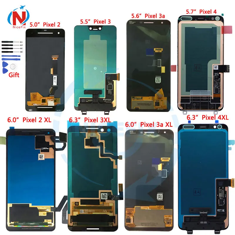 ЖК-дисплей с сенсорной панелью для Google Pixel 2 3 3A 4 экран дигитайзером 2XL 3XL 3AXL 4XL |