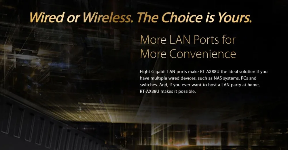 Топ 5 игровой роутер Wi-Fi 6 802.11ax 4x4 до 6000 Мбит/с ASUS RT-AX88U AX6000 MU-MIMO& OFDMA 2,4 ГГц/5 ГГц 4 антенны+ 8 Lan 1000 Мбит/с