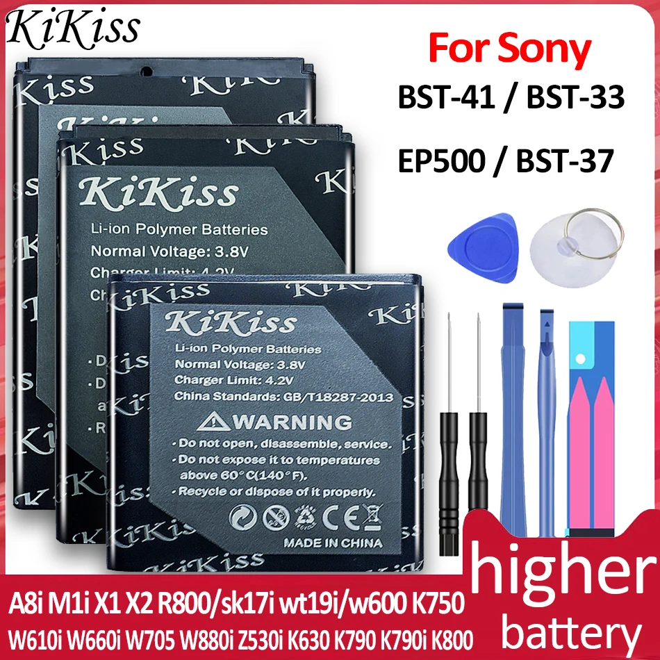 BST-33 BST-37 EP500 Battery For Sony Ericsson K800i k550i T700 C702 F305 G900 w600 W610i K750 w550i w710 w800 sk17i wt19i st15i