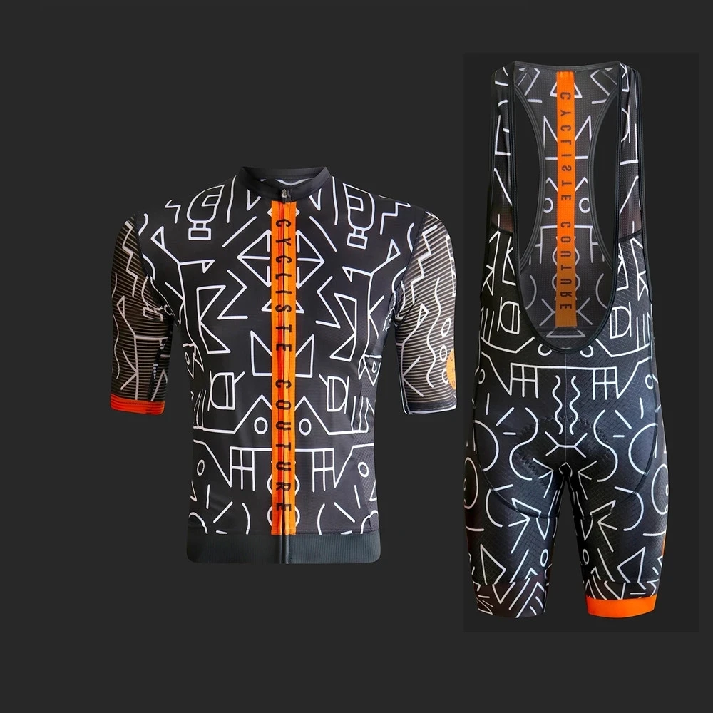 

Chaise Summer Team Cycling Jersey Set Mens Clothing Bike Clothes Cycling Clothing Breathable Short Sleeve Suit maillot ciclismo