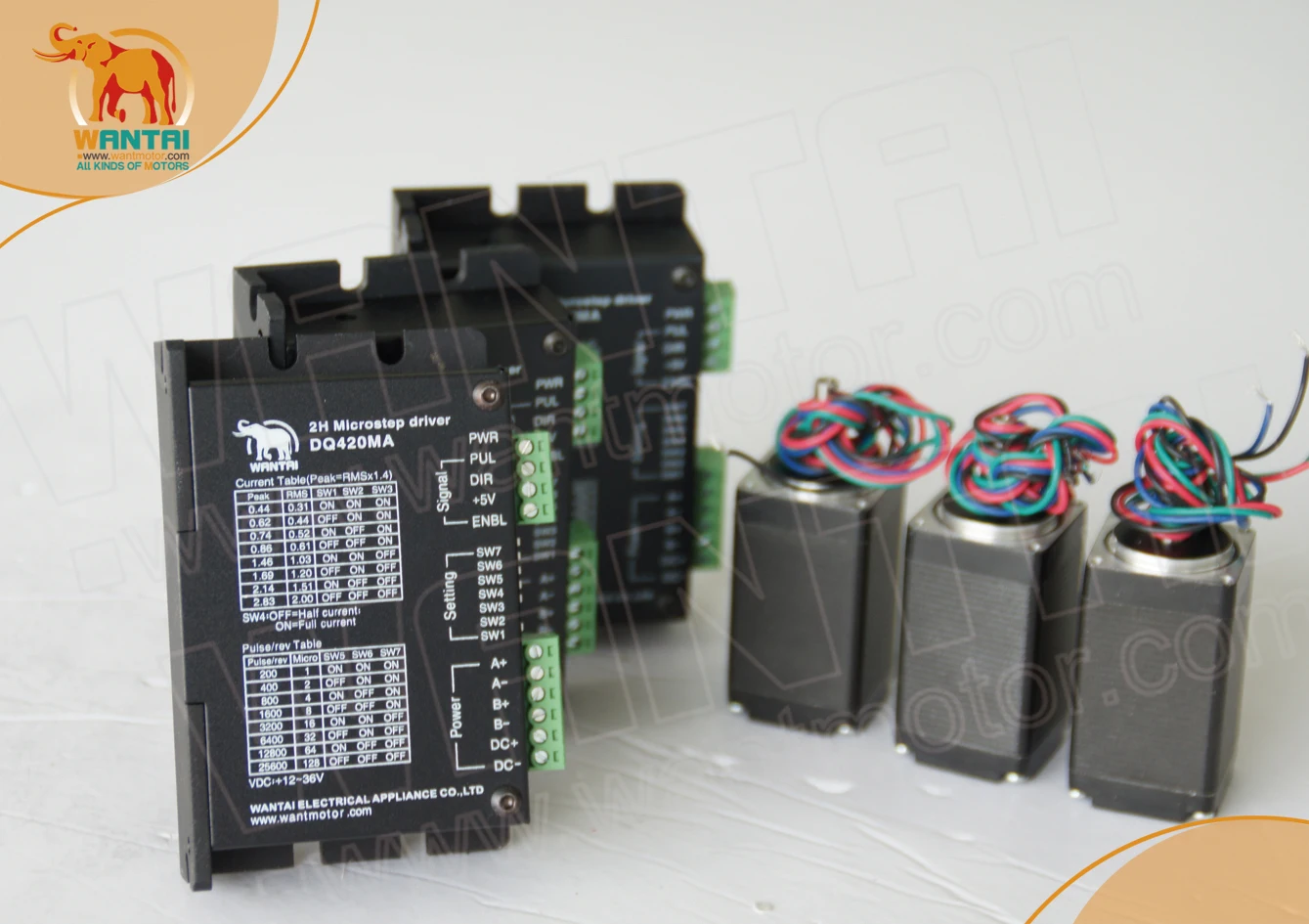 

Wantai 5PCS Nema 11 stepper motor 28BYGH501, 51mm, 0.67A, 4 leads, 12N.cm, applying for Medical infusion pumps, clamping jaw