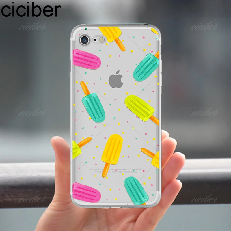 Ciciber Фламинго пончик Банан цветок Мягкий силиконовый чехол для iPhone 11 Pro Max XR XS 6 6S 7 8