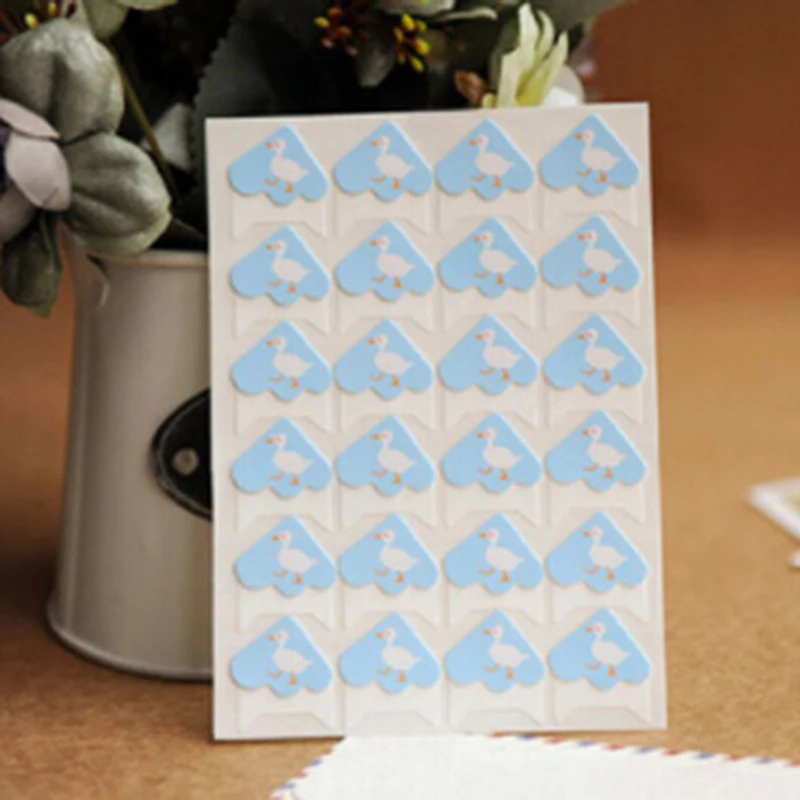 DIY милые Мультяшные Животные сердце Угловые бумажные наклейки для альбомов