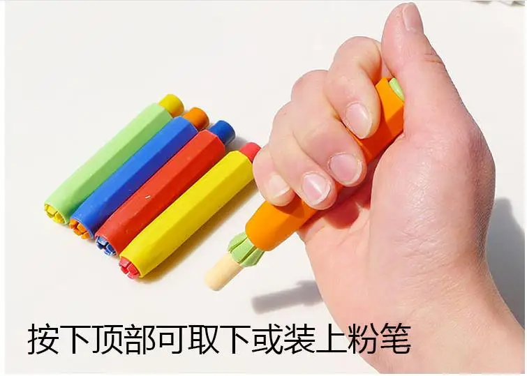 5 шт. нетоксичный держатель мела для здоровья цветные держатели чистые обучения