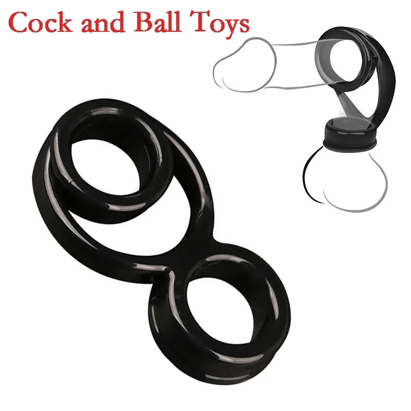 Силиконовые тройное кольцо для полового члена секс задержка мужчин медицинские