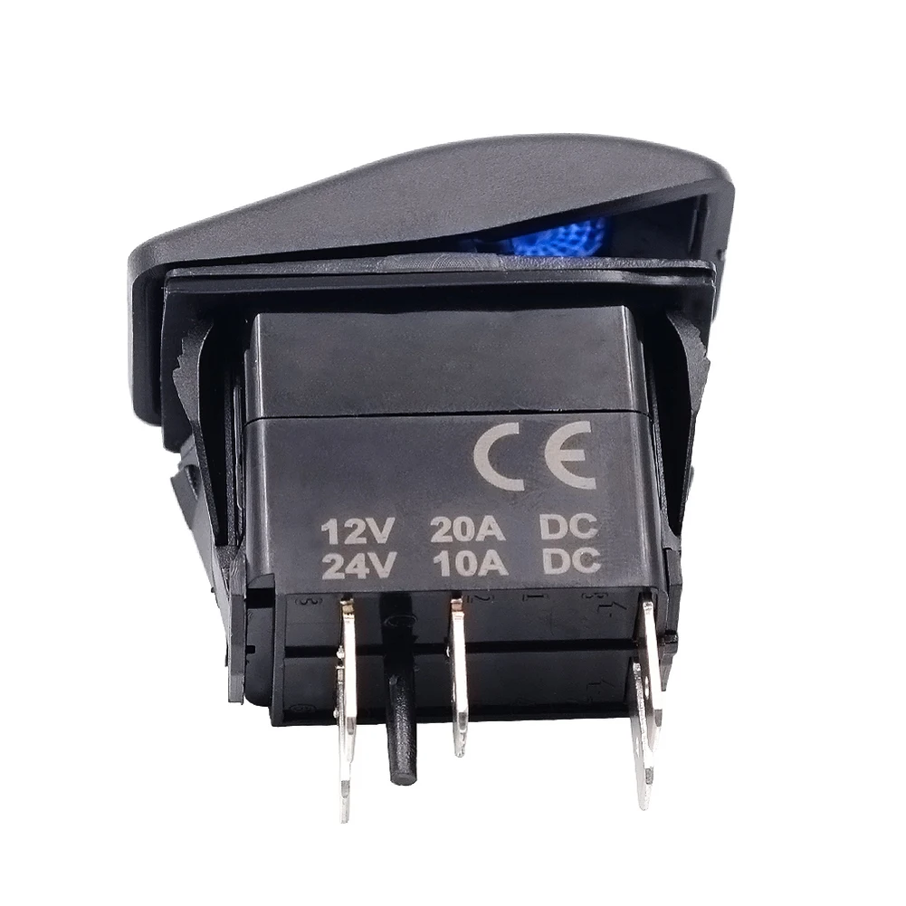Camper Accessories For 4x4 Boat Dual Blue Backlight ROOF LED LIGHT BAR On Off Rocker Switch 5 Pin 12V 24V Caravan | Автомобили и