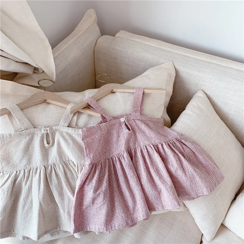 Детская одежда 2020 летняя новая Корейская хлопковая майка для девочек модная