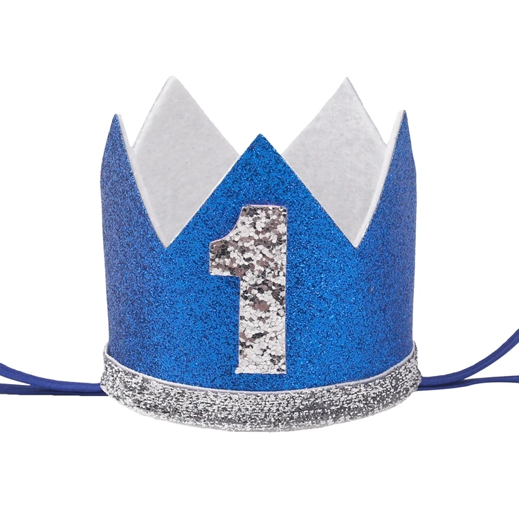 crown 2 PATIMATE 1st на день рождения первого мальчик гирлянда для маленьких девочек один год рождения баннер с днем День рождения Декор для дома я один овсянка - Цвет: crown 2