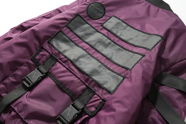 Streetwear Jackets Women Autumn Winter Coat Female Thicken Bomber Jacket Short Woman Punk Style Personality Ribbon design